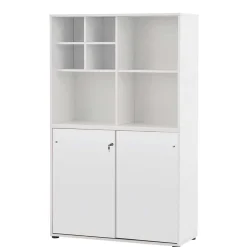 Wohnen Weißer Aktenschrank mit sieben Fächern - Empire