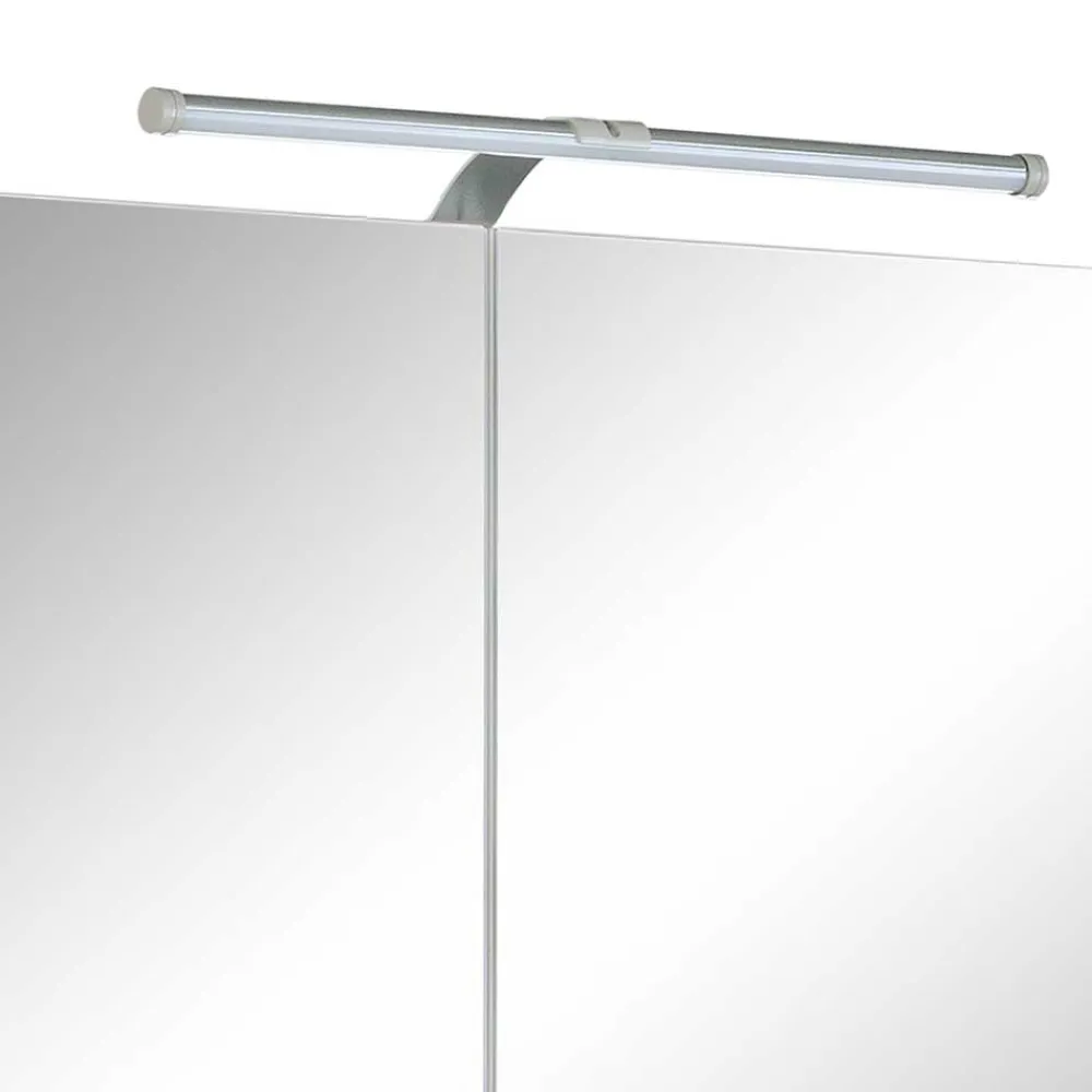 Wohnen Bad-Spiegelschränke*Weißer Bad Spiegelschrank mit Regalfach - Skiranov