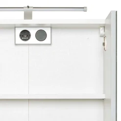 Wohnen Bad-Spiegelschränke*Weißer Bad Spiegelschrank mit Regalfach - Skiranov