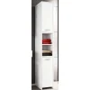 Wohnen Badschränke*Weißer Badezimmer Hochschrank 2-türig - Gransov