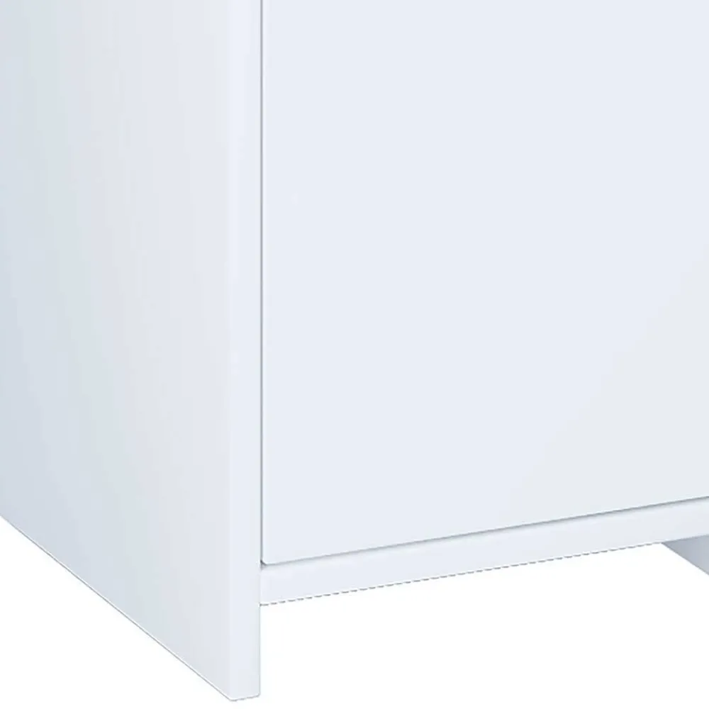 Wohnen Badschränke*Weißer Badezimmer Hochschrank 2-türig - Gransov