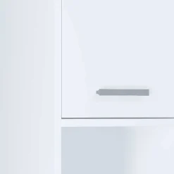 Wohnen Badschränke*Weißer Badezimmer Hochschrank 2-türig - Gransov