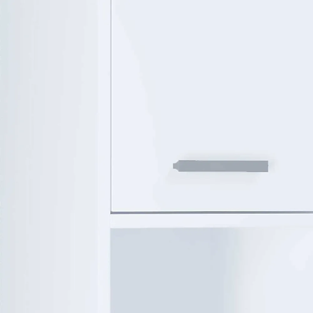 Wohnen Badschränke*Weißer Badezimmer Hochschrank 2-türig - Gransov