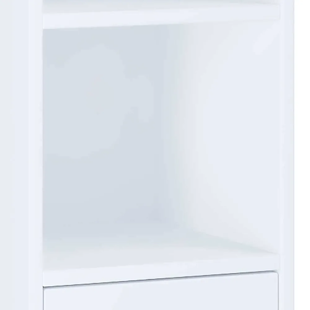 Wohnen Badschränke*Weißer Badezimmer Hochschrank 2-türig - Gransov