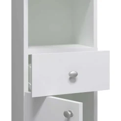 Wohnen Badschränke*Weißer Badezimmer Hochschrank 30x185x31 cm - Huanga