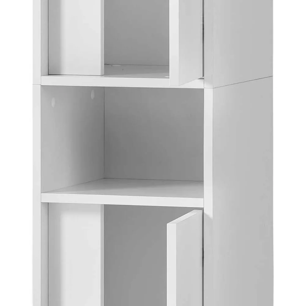 Wohnen Badschränke*Weißer Badezimmerschrank 165 cm hoch - Seriacus