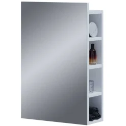 Wohnen Bad-Spiegelschränke*Weißer Badezimmerspiegel mit acht Fächern - Sua