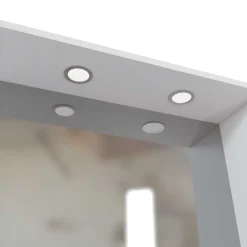 Wohnen Spiegel|Flurspiegel*Weißer Badspiegel mit Ablage & LED - Enwicos