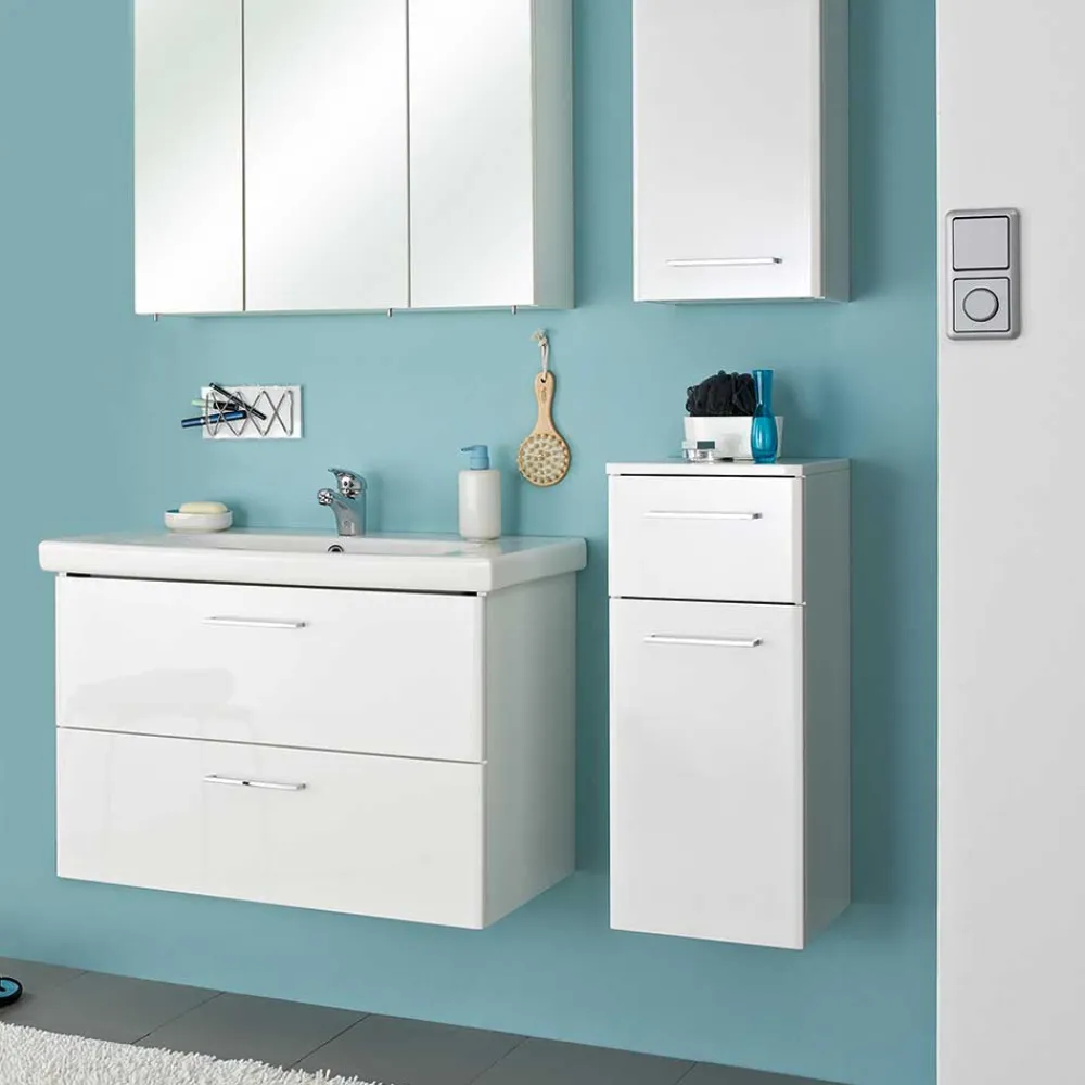 Wohnen Badschränke*Weißer Bad-Unterschrank für Wandmontage - Bahare