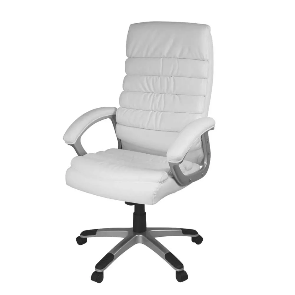 Wohnen Bürostühle*Weißer Bürosstuhl in modernem Design - Vandato