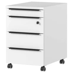 Wohnen Weiße Möbel|Bürotische*Weißer Bürotisch manuell höhenverstellbar - Sparkle