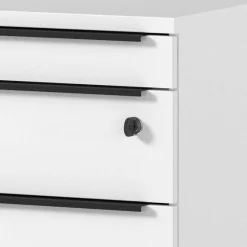 Wohnen Weiße Möbel|Bürotische*Weißer Bürotisch manuell höhenverstellbar - Sparkle