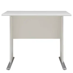 Wohnen Bürotische*Weißer Bürotisch mit Knieraumblende - Radiassu