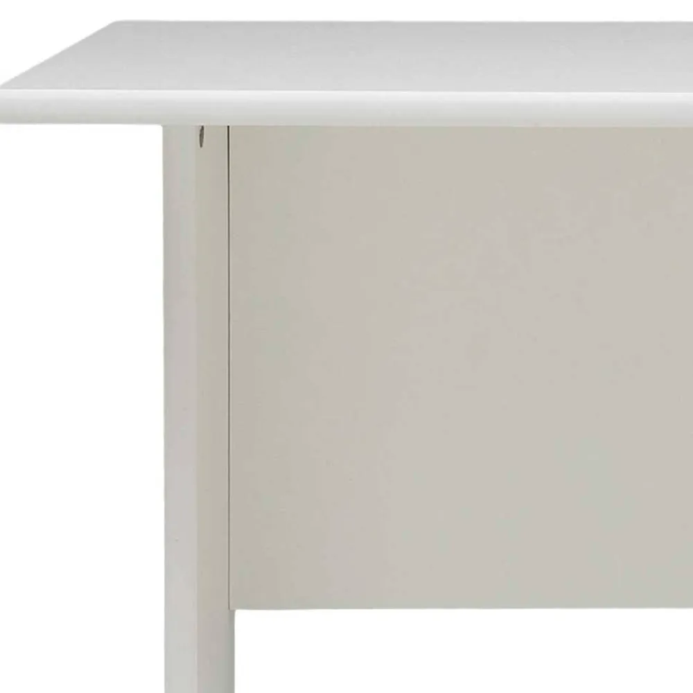 Wohnen Bürotische*Weißer Bürotisch mit Knieraumblende - Radiassu