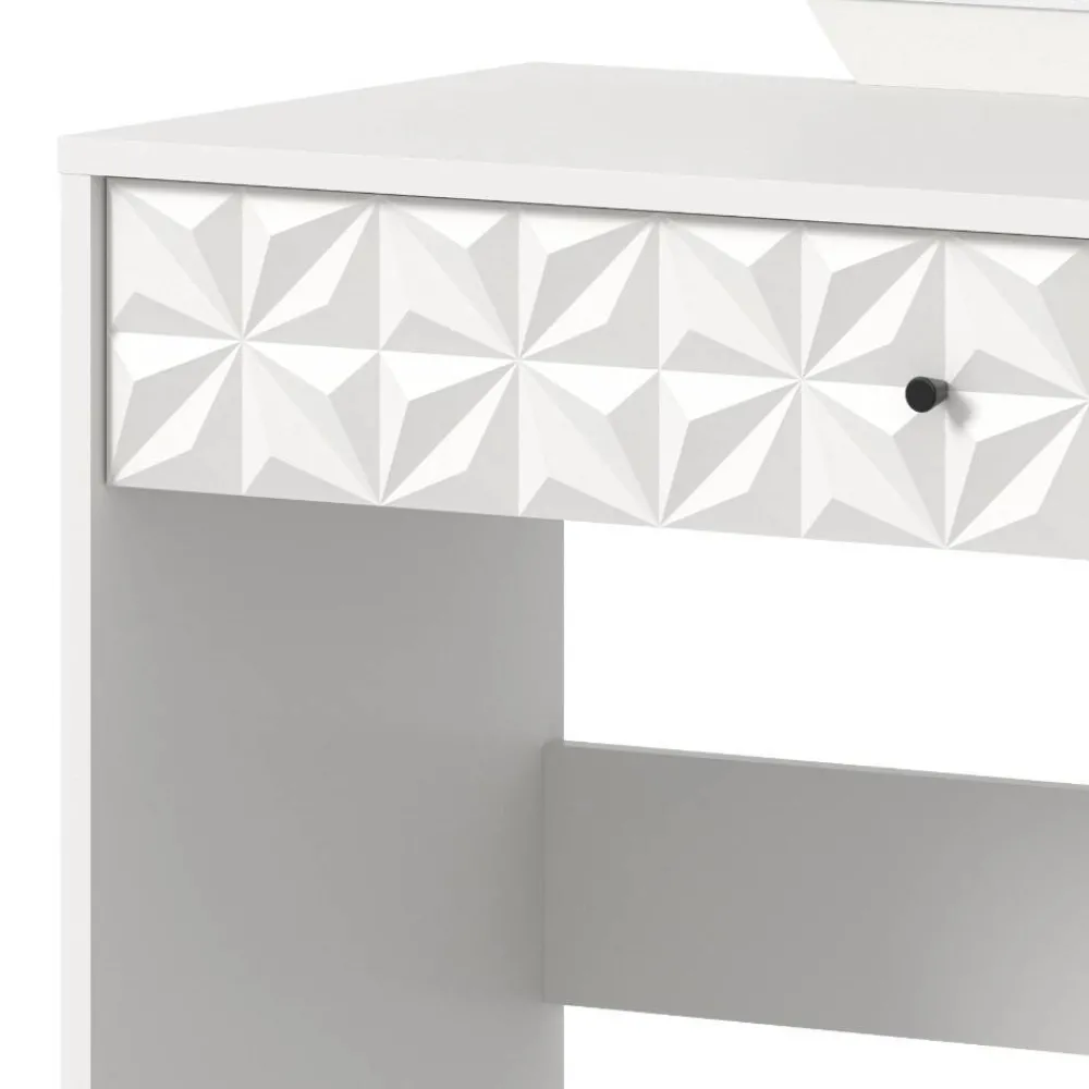 Wohnen Weiße Möbel|Schminktische*Weißer Design-Schminktisch mit Spiegel - Ustabo