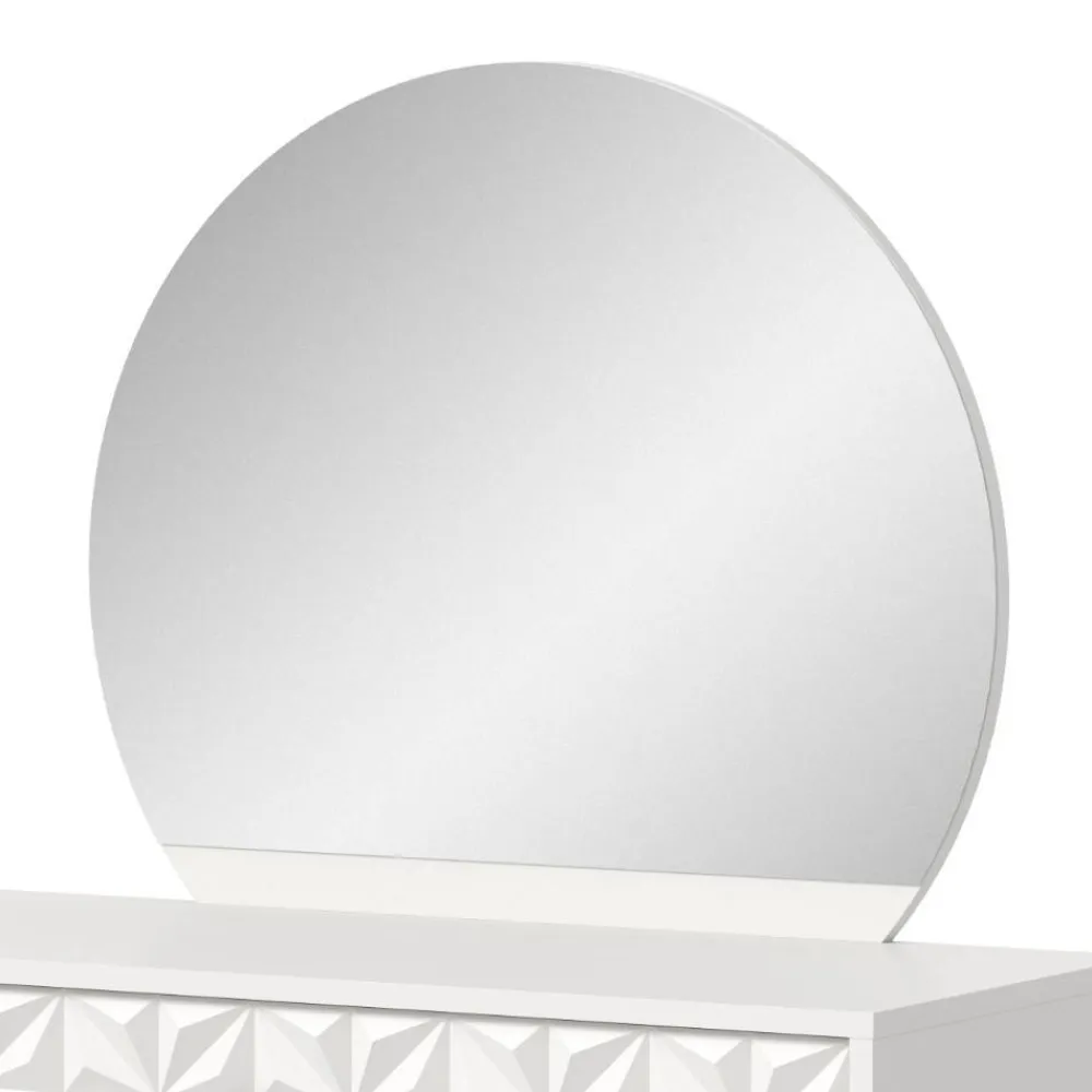 Wohnen Weiße Möbel|Schminktische*Weißer Design-Schminktisch mit Spiegel - Ustabo