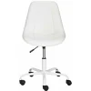 Wohnen Weiße Möbel|Bürostühle*Weißer Drehstuhl mit Kunstleder Schalensitz - Chiloena