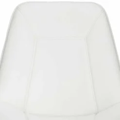 Wohnen Weiße Möbel|Bürostühle*Weißer Drehstuhl mit Kunstleder Schalensitz - Chiloena