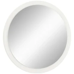 Wohnen Spiegel|Flurspiegel*Weißer Garderobenspiegel mit Holzrahmen - Axdonira