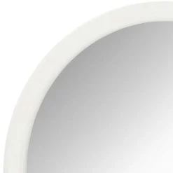 Wohnen Spiegel|Flurspiegel*Weißer Garderobenspiegel mit Holzrahmen - Axdonira