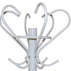 Wohnen Vintage Möbel|Kleiderständer*Weißer Garderobenständer aus Metall - Laxela