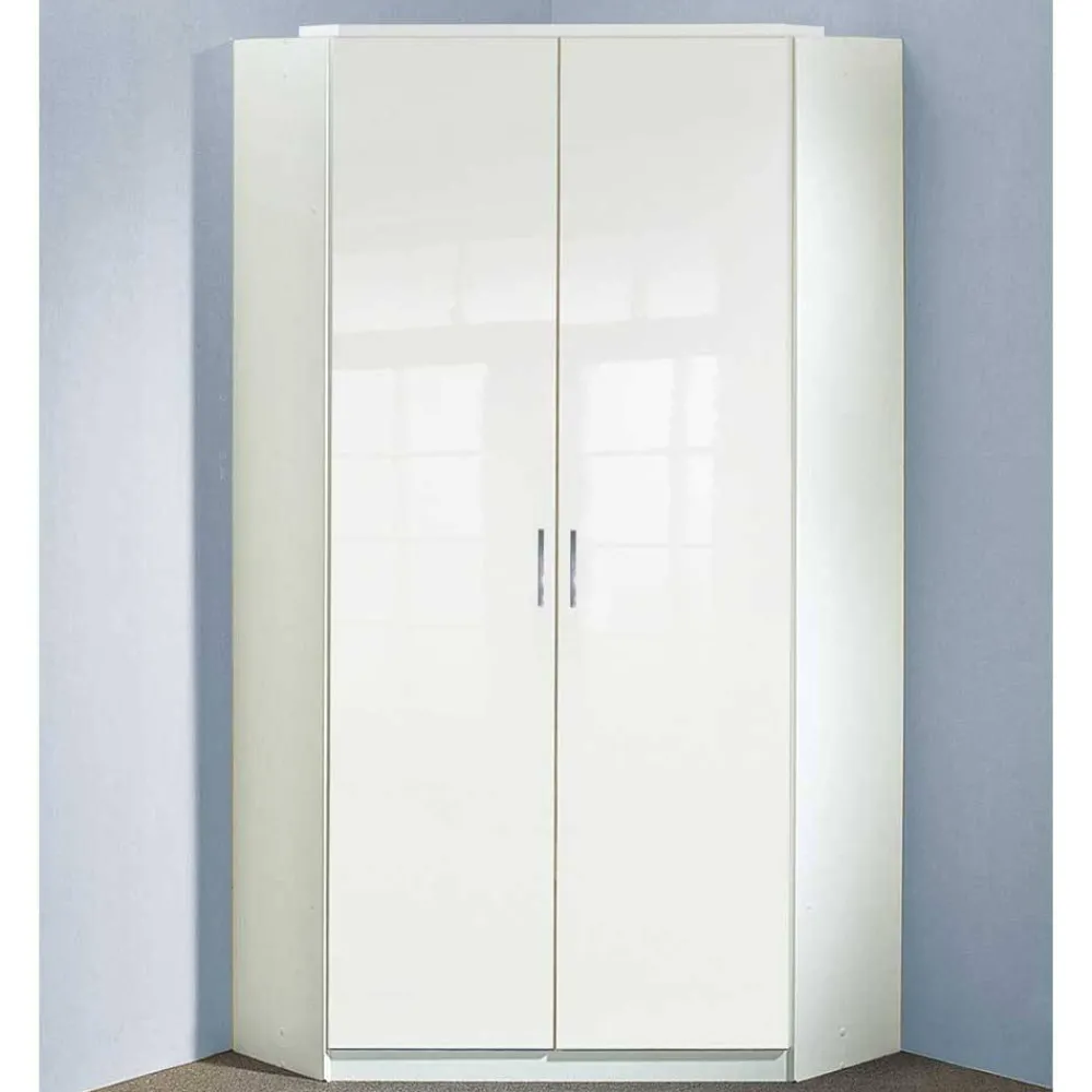 Wohnen Weißer Kleiderschrank für die Ecke - Venture
