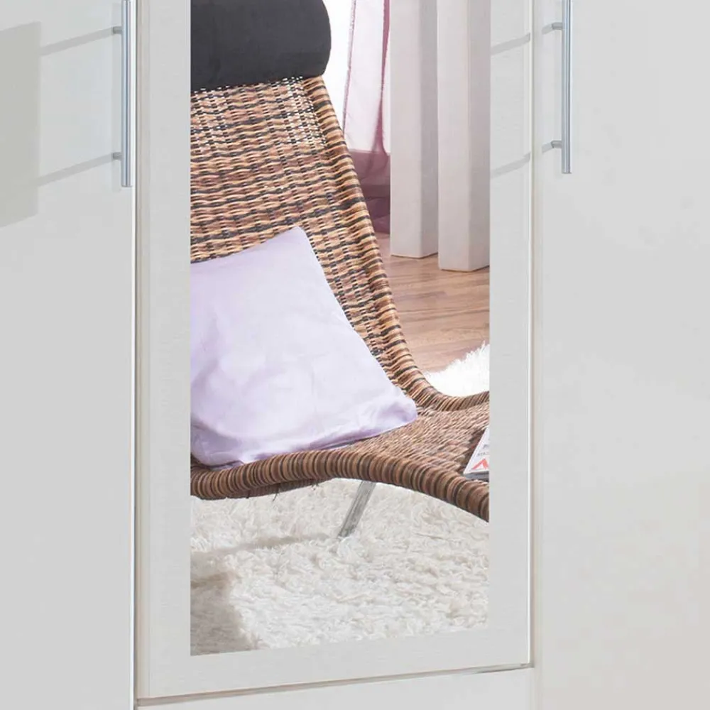 Wohnen Jugendzimmerschränke*Weißer Kleiderschrank mit zwei Schubladen & drei Türen - Catrizia