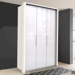Wohnen Weißer Kleiderschrank mit 150 cm Breite - Dolienca