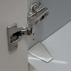 Wohnen Jugendzimmerschränke*Weißer Kombi-Kleiderschrank mit Glasfront - Rocca