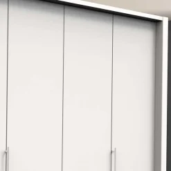 Wohnen Jugendzimmerschränke*Weißer Kombi-Kleiderschrank mit acht Schubladen - Donpiave