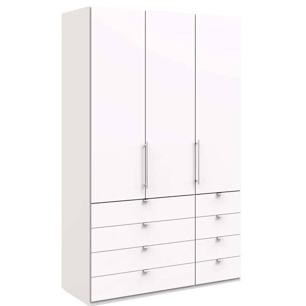 Wohnen Jugendzimmerschränke|Kleiderschränke*Weißer Kombi-Kleiderschrank mit Gleittür - Donpiave