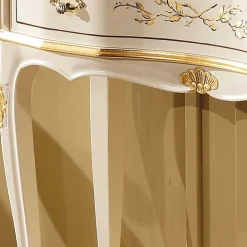 Wohnen Weißer Konsolentisch im Barock Design - Iviada