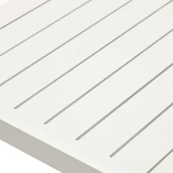 Wohnen Weißer Metall-Gartentisch aus Aluminium - Kosmyna