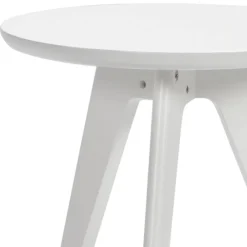 Wohnen Küchentische|Couchtisch*Weißer Nachttisch in Rund - Mavricara