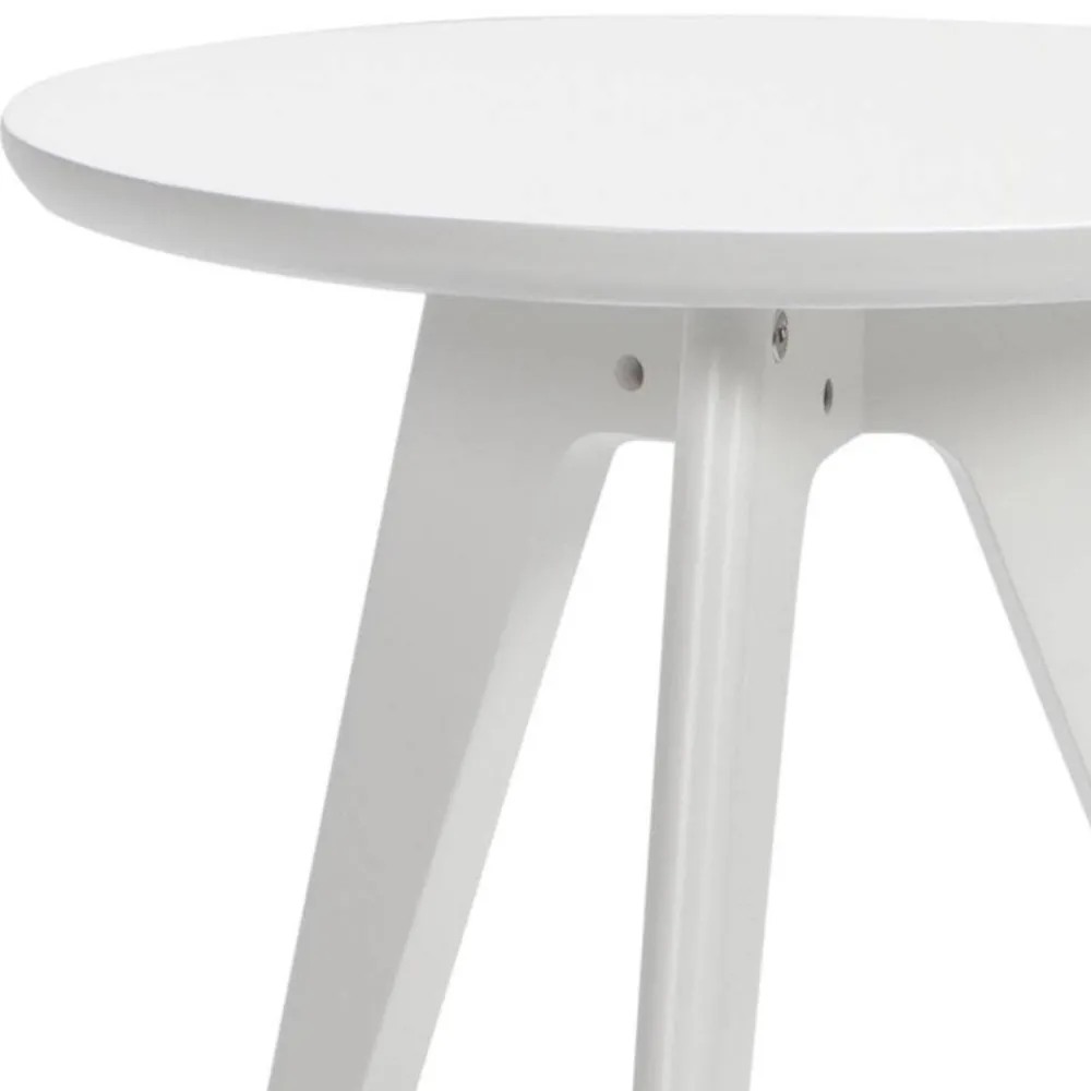 Wohnen Küchentische|Couchtisch*Weißer Nachttisch in Rund - Mavricara