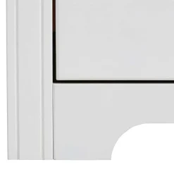 Wohnen Kommoden|Nachttische*Weißer Nachttisch mit großem Fach - Velriva