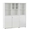 Wohnen Büroschränke*Weißer Office Aktenschrank 168 cm hoch - Empire