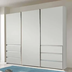 Wohnen Schränke|Kleiderschränke*Weißer Schiebetürenschrank 3-türig - Fachet