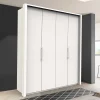 Wohnen Jugendzimmerschränke*Weißer Schlafzimmer Kleiderschrank mit Falttüren - Donpiave
