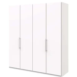 Wohnen Jugendzimmerschränke*Weißer Schlafzimmer Kleiderschrank mit Falttüren - Donpiave