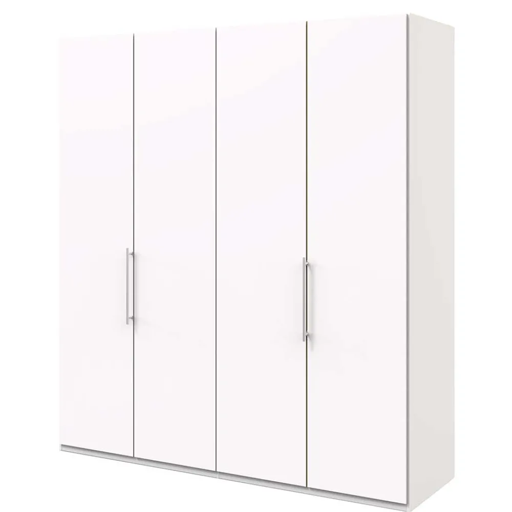 Wohnen Jugendzimmerschränke*Weißer Schlafzimmer Kleiderschrank mit Falttüren - Donpiave