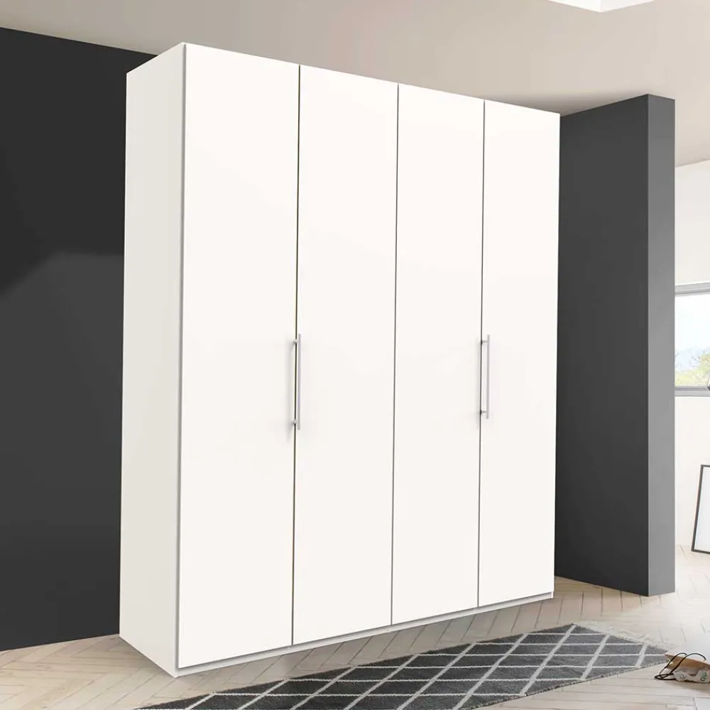 Wohnen Jugendzimmerschränke*Weißer Schlafzimmer Kleiderschrank mit Falttüren - Donpiave
