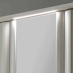 Wohnen Glasmöbel|Schränke*Weißer Schlafzimmerschrank Ronis mit drei Türen