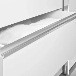 Wohnen Weißer Schlafzimmerschrank mit Schwebetüren - Baltimore