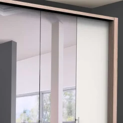 Wohnen Kleiderschränke|Kleiderschränke*Weißer Schlafzimmer-Schrank mit Spiegeln - Vaclyn