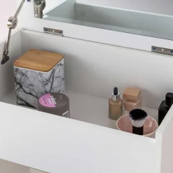 Wohnen Weißer Schminktisch & Hocker - Toprino (zweiteilig)