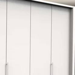 Wohnen Weißer Schrank für Kleidung mit Falttüren - Donpiave