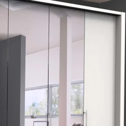 Wohnen Weißer Schrank fürs Schlafzimmer mit Spiegeln - Donpiave