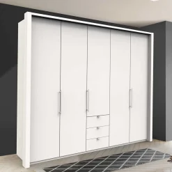 Wohnen Weißer Schrank mit zwei Falttüren & Tür - Donpiave