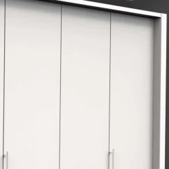 Wohnen Weißer Schrank mit zwei Falttüren & Tür - Donpiave